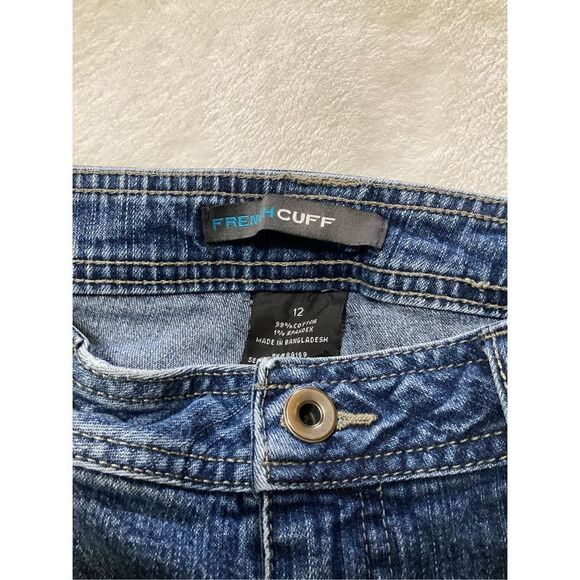Vintage French Cuff Boot Cut Jeans Size 12 - Picture 5 of 6